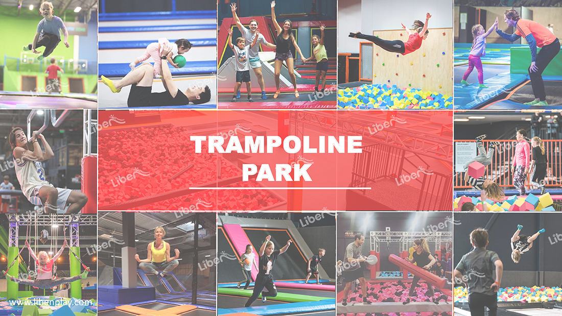 Large Indoor Trampoline Park with Adventure Playground