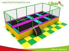 With Enclosure Ninjia Course Jumping Fitness Square Kids Cheap The Rectangular Commercial Indoor