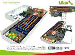 Liben High Quality Standard Professional Indoor Trampoline Park With Many Games