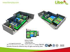 Liben High Quality Standard Professional Small Indoor Trampoline Park In Peru
