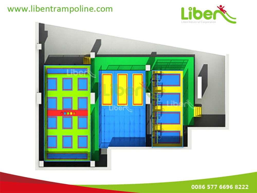 Liben High Quality Standard Professional Small Indoor Trampoline Park In Peru