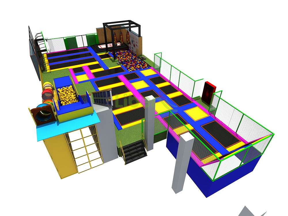 Liben New Design Commercial Iiben Professional Indoor Trampoline Park In WenZhou