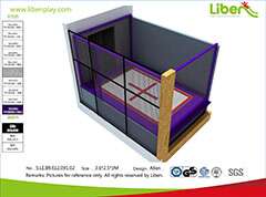 New Design Small Commercial Liben Professional Indoor Trampoline In KunMing