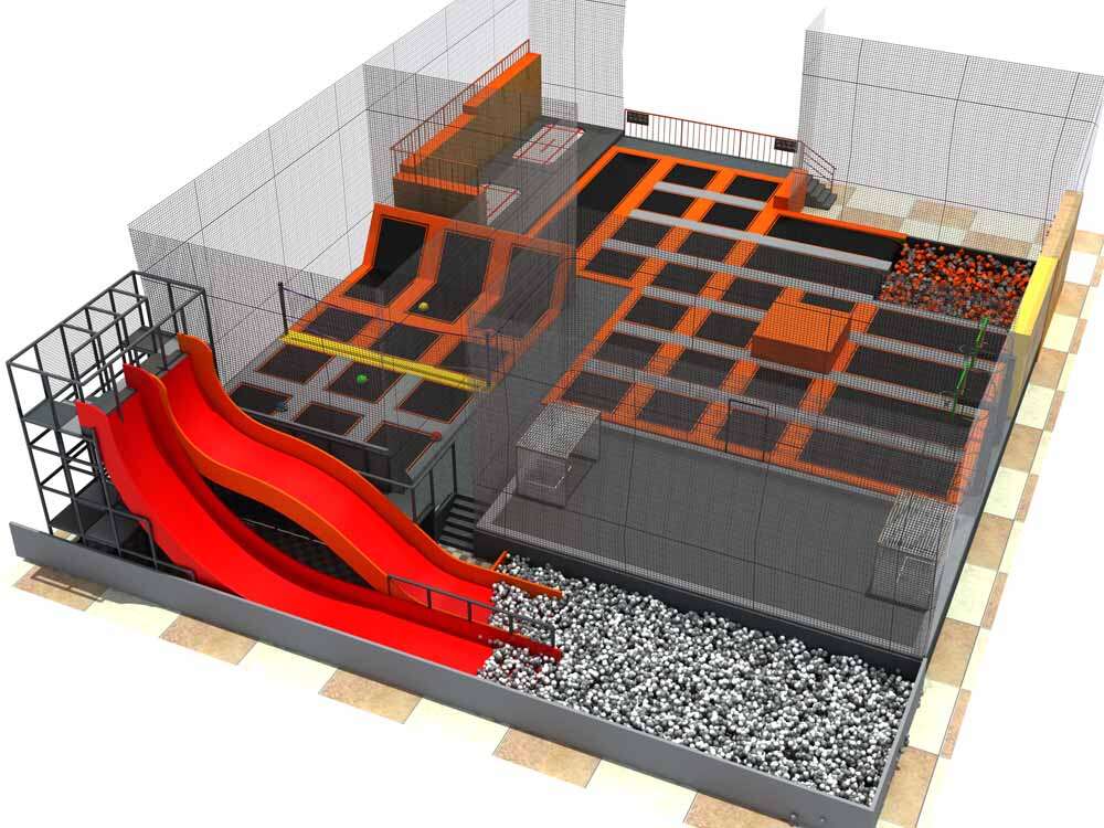 China custom design indoor trampoline park manufacturer 