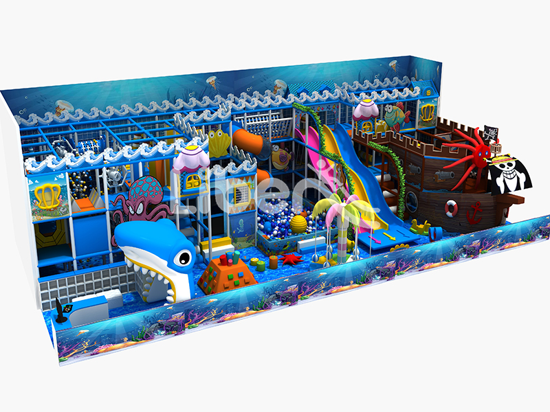 Shark Pirate Ship Modeling Indoor Children's Play Center