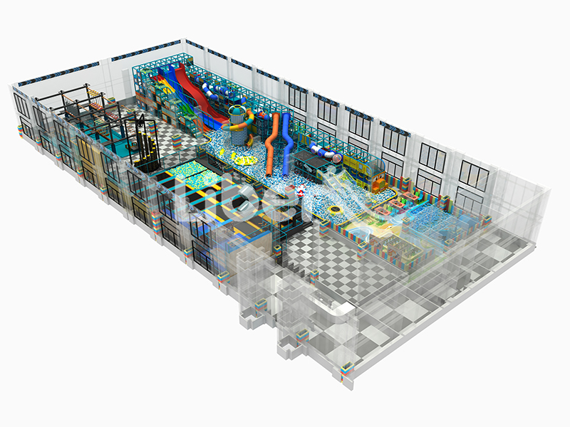Exciting Large  Indoor Play Center For Children With Ball Pool
