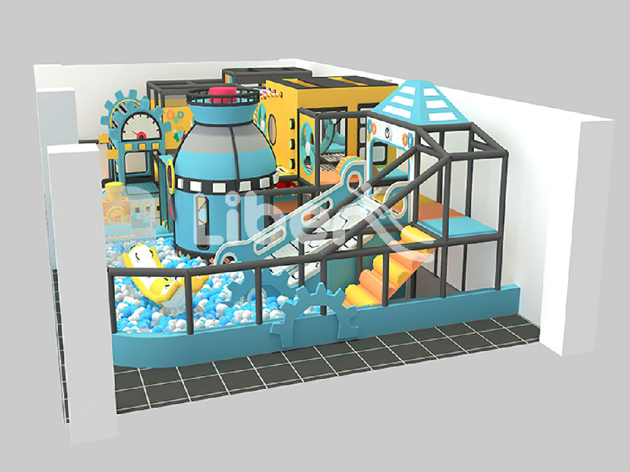 modern indoor play center side view