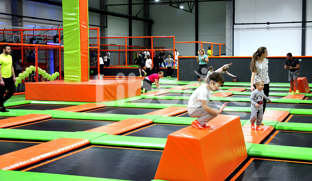 Indoor trampoline park built by Libenplay