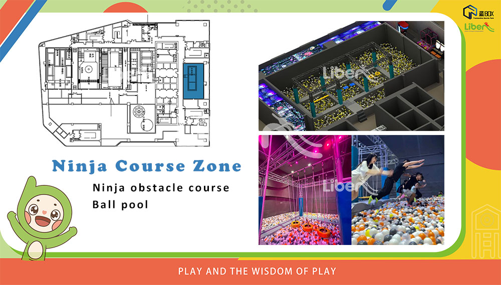 ninja course zone indoor trampoline park turnkey solution provider