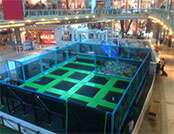 Indoor trampoline park for shopping mall