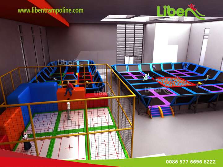ASTM Approved Customized Colorful Producer Indoor Trampoline Location