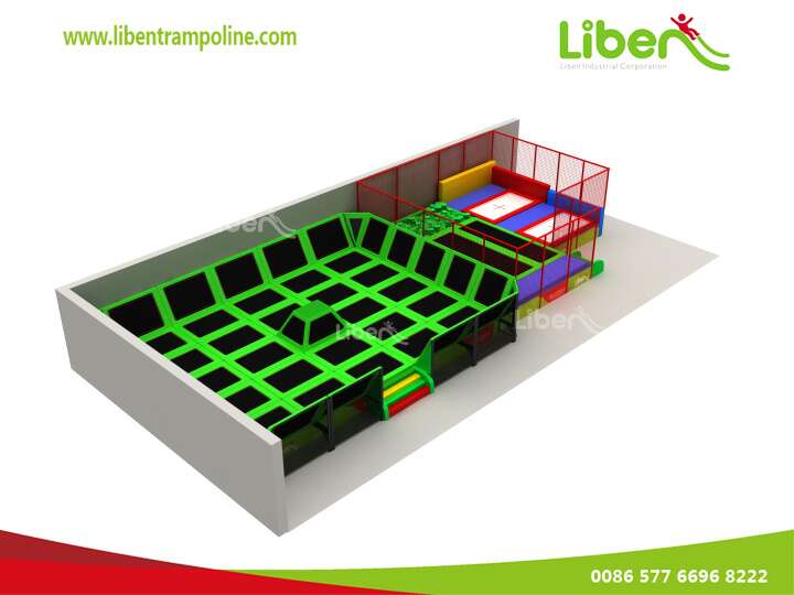 Large Popular Indoor Trampoline Court Made In China