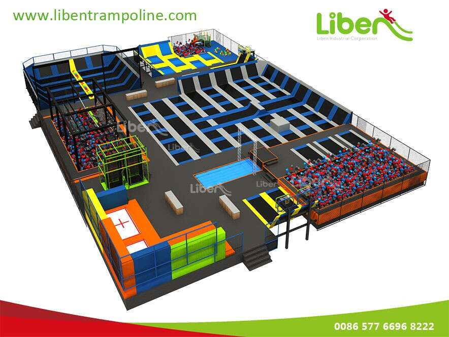China Manufacturer Large Indoor Trampoline Park For The Young