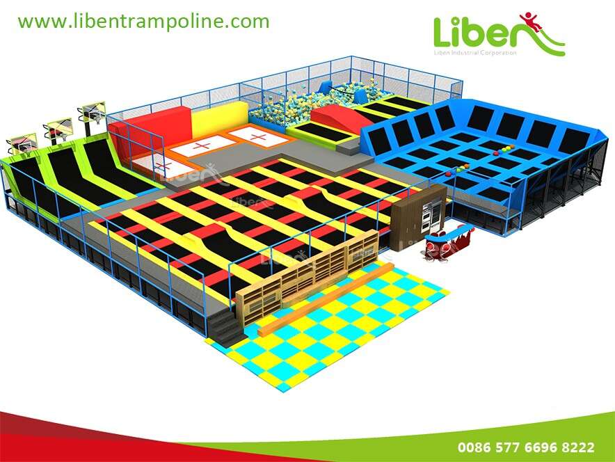 Liben Commercial Multifunction Ninja Warrior Course Indoor And Outdoor Trampoline Park