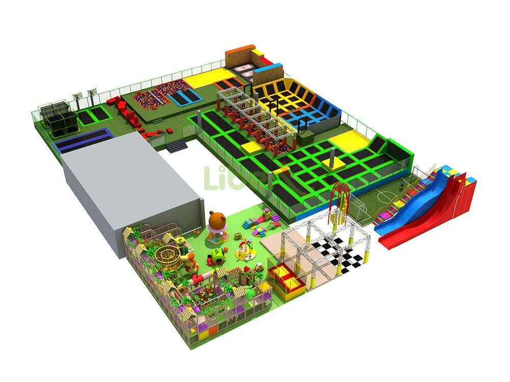 Liben indoor amusement park with trampoline park and kids indoor playground