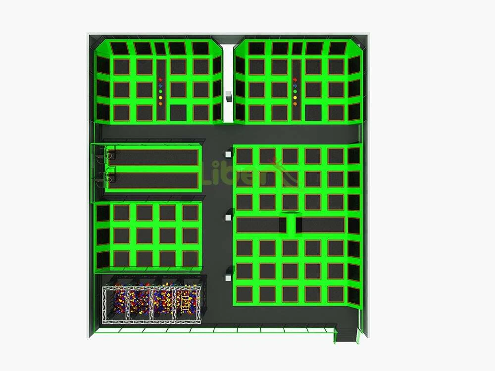 Liben High Quality  Professional Indoor Trampoline Park With Many Games