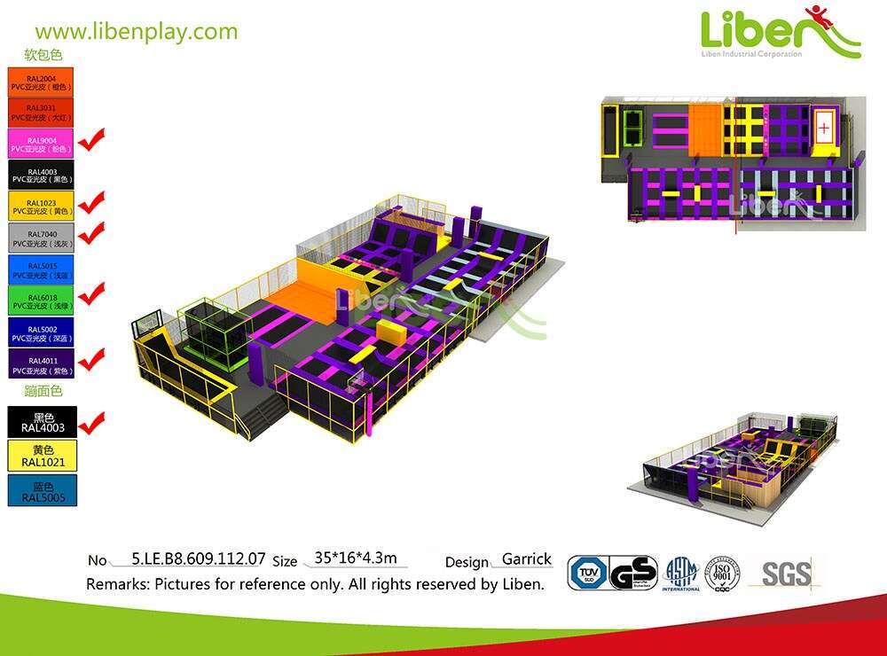 Liben High Quality  Professional  Indoor Trampoline Park