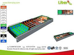 Liben High Quality Standard Professional Indoor Trampoline Park In Denmark