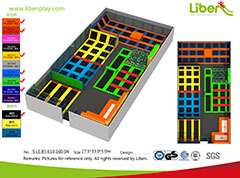 Liben High Quality Standard Professional Indoor Trampoline Park In Saudi Arabia