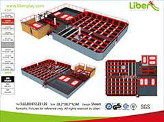 Liben High Quality Standard Professional  Indoor Trampoline Park In Finland