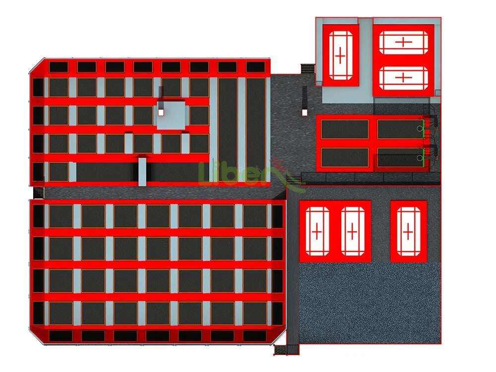 Liben High Quality Standard Professional  Indoor Trampoline Park In Finland