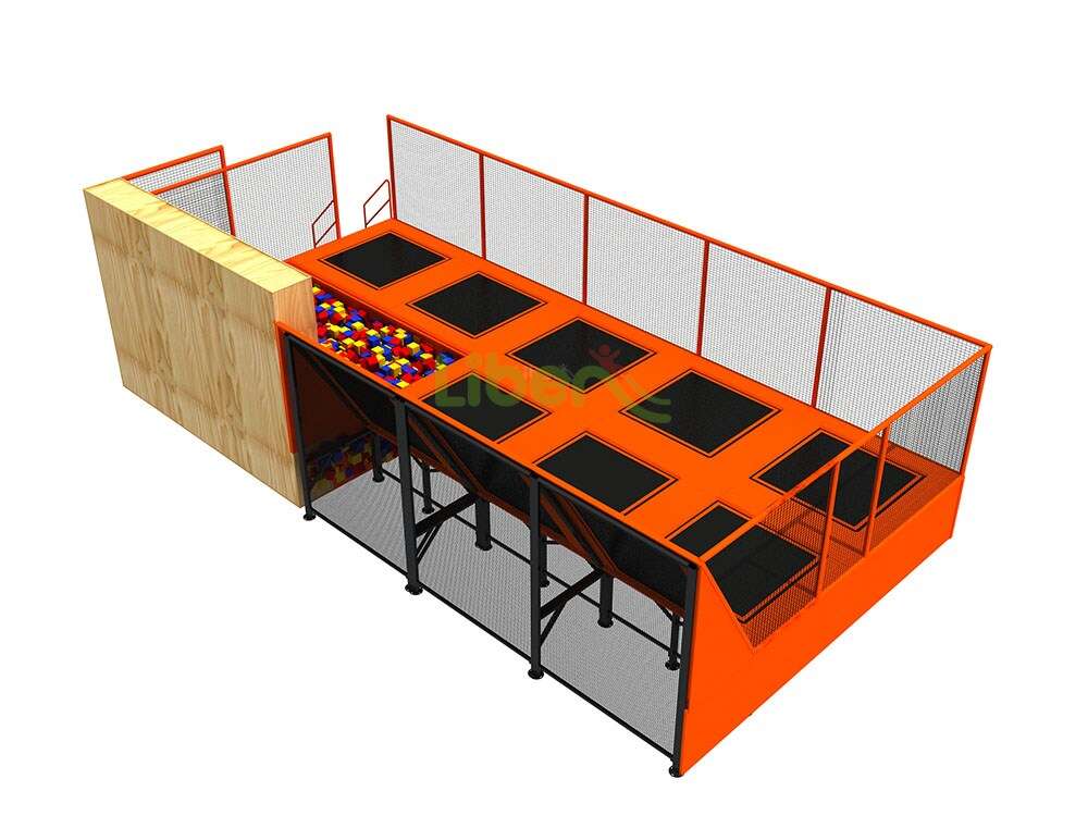 ASTM High Quality Large Liben Professional Indoor Trampoline Park In Chile