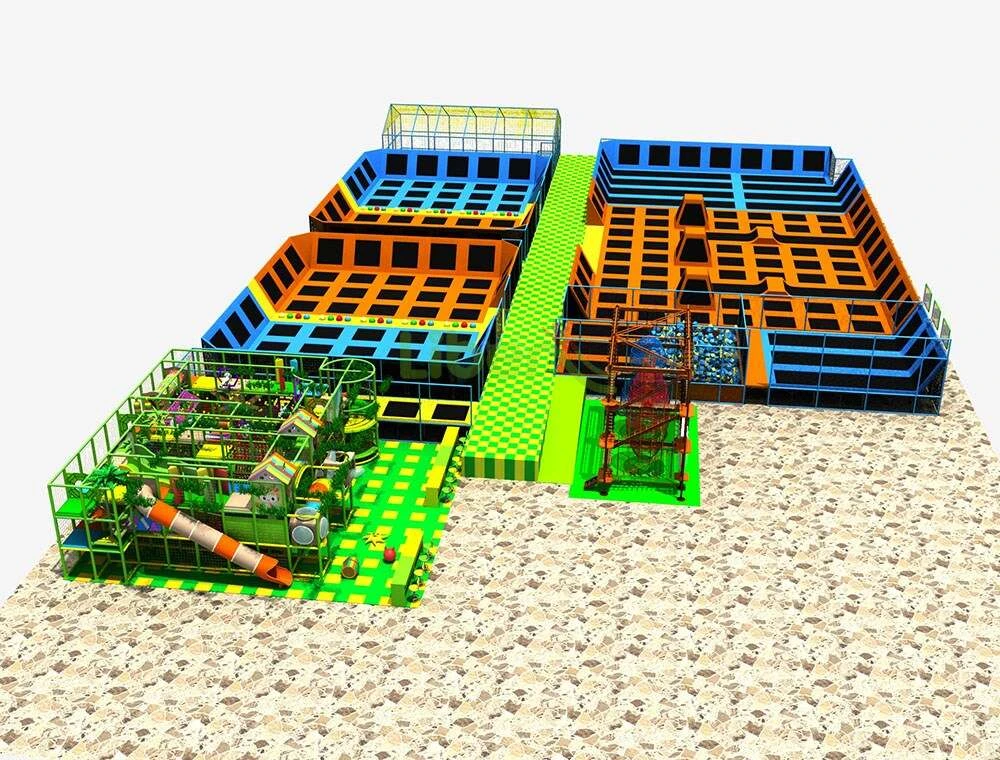 Liben High Quality Standard Professional Indoor Trampoline Park With Foam Pit
