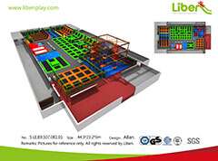 Liben New Design Large Commercial Liben Professional Indoor Trampoline With Foam Pits