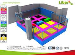 New Design Small Commercial Liben Professional Indoor Trampoline In WuHan