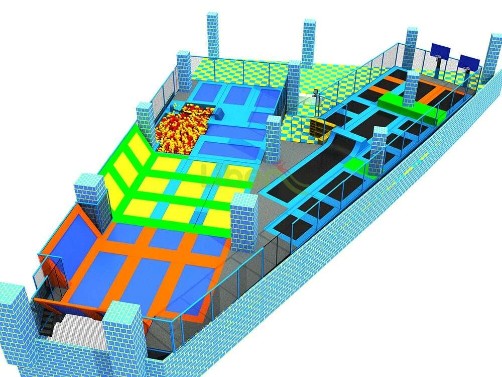 New Design Large Commercial Liben Professional Indoor Trampoline In HaiKou