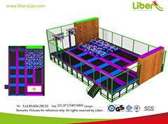 New Design Small Commercial Liben Professional Indoor Trampoline In Harbin