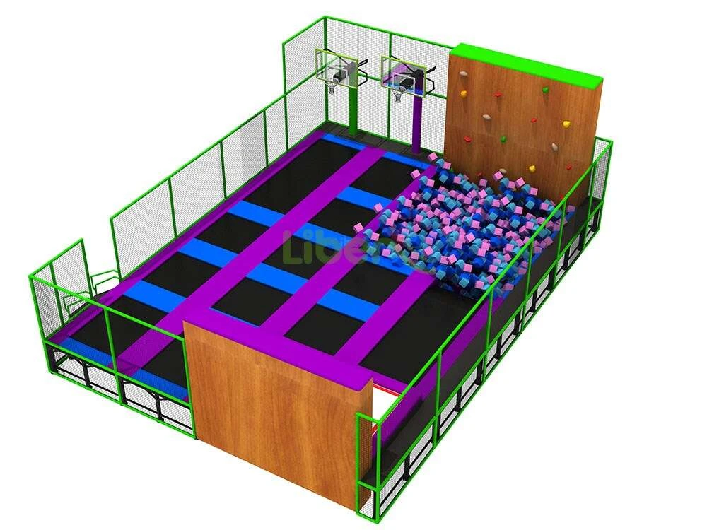 New Design Small Commercial Liben Professional Indoor Trampoline In Harbin