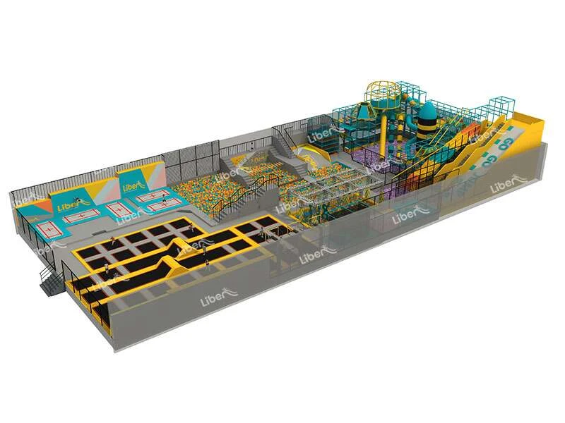 Giant Trampoline Fun Park for Kids