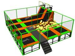 Customized Kids Trampoline Jumping Center Builder