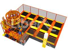 Kids Trampoline Park Spider Tower for Sale