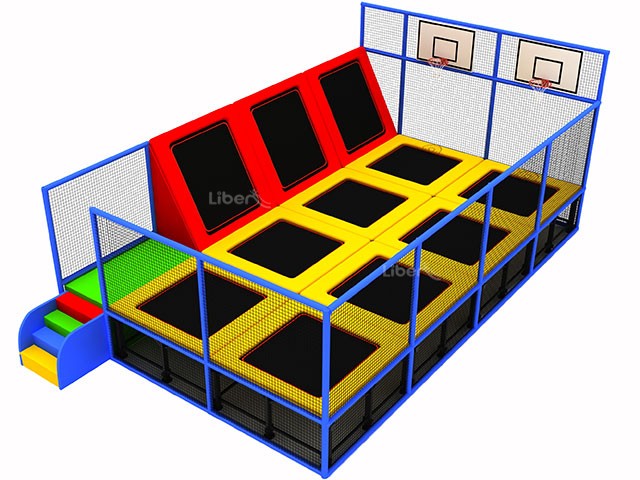 Popular Large Kids Indoor Trampoline Bed For Sale 