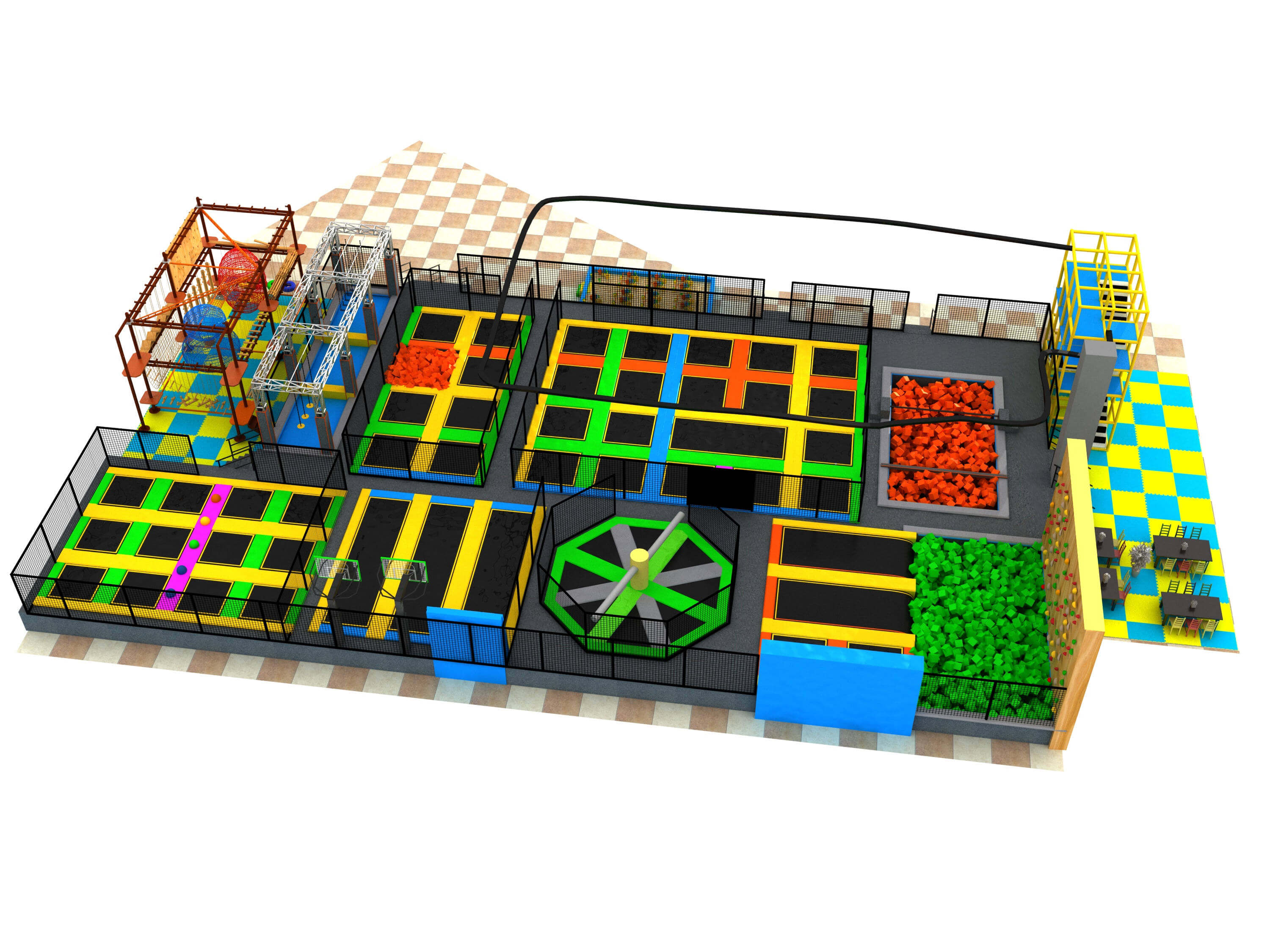 High Quality China Indoor Playground With Trampoline