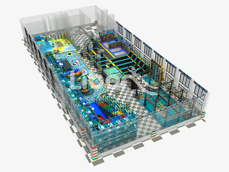 Playful Indoor Play Center With Large Ball Pit
