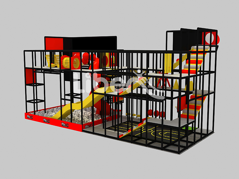 Frame structure children's indoor play center