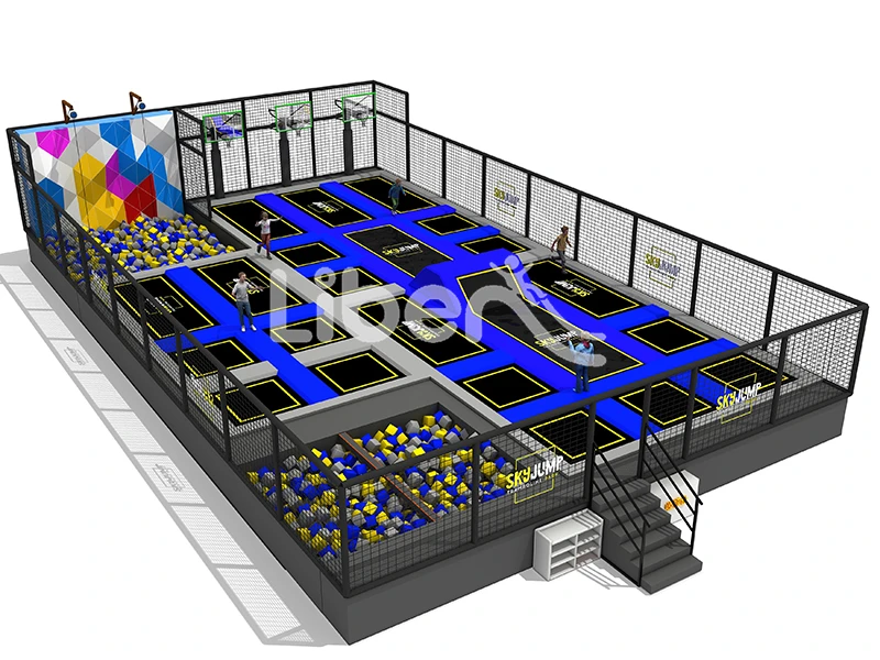 High Quality Large Indoor Trampoline Park with Foam Pit