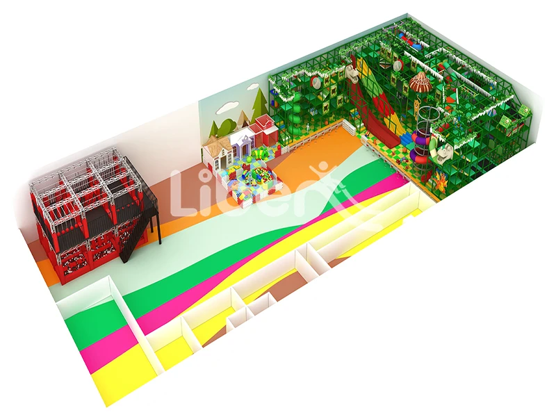 Jungle Indoor Play Center with Ninja Course