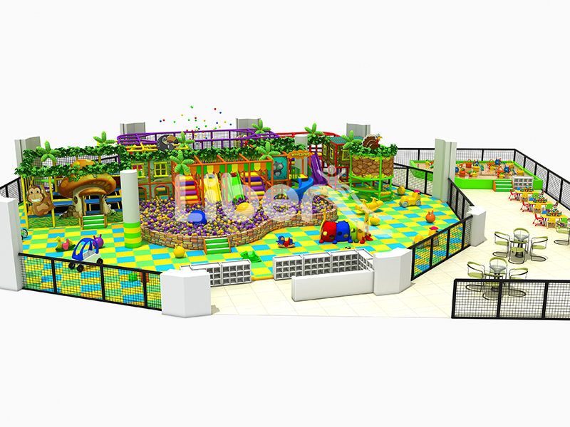 Vibrant Indoor Playground with Colorful Ball Pits 