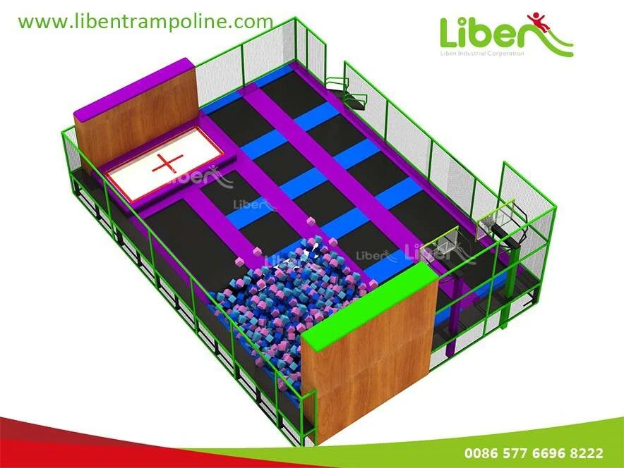 Fantastic Multi Indoor Trampoline Games With Slide Design For Kids