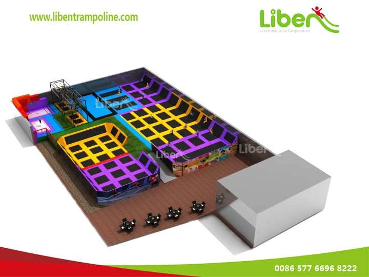 Trampoline Park Equipment For Kids, Classic Castle Style Playground