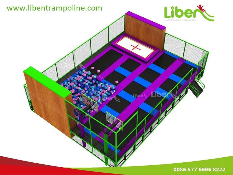 Kids Trampoline Court In Shopping Mall
