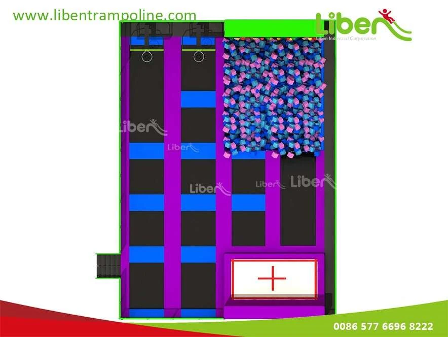 Kids Trampoline Court In Shopping Mall