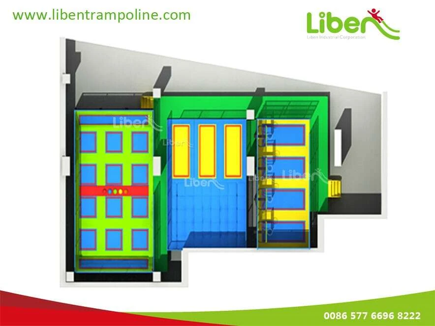 Trampoline Park For Kids With Basketball Hoop For Sale, Trampoline Manufacturer