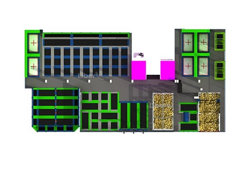 TUV Certified Builders Indoor Trampoline Park With Olympic