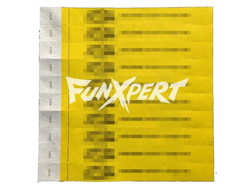 Custom Tyvek Paper Wristbands