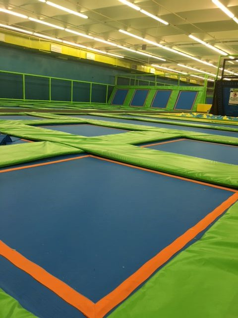 Indoor trampoline park in USA